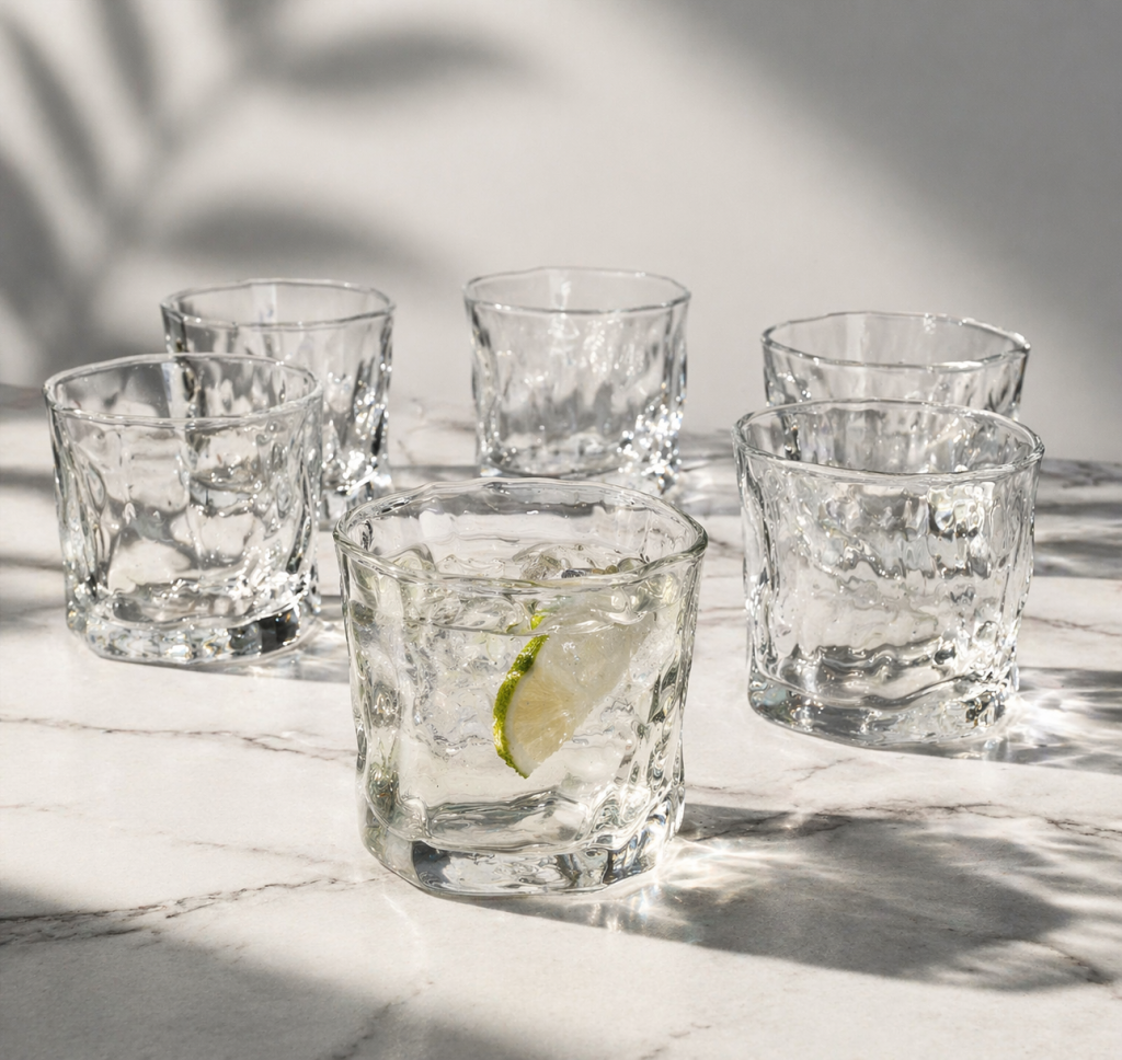 Crystal verre 6 pièces