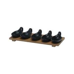 Ensemble de bols BRICARD 7912  Noir - Bamboo 6 pièces