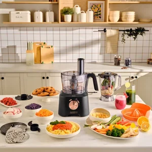 Robot culinaire Mastermaid Power Max 11 en 1, noir mat argenté, 2500 W