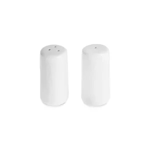 Salière et poivrière en porcelaine Epsilon