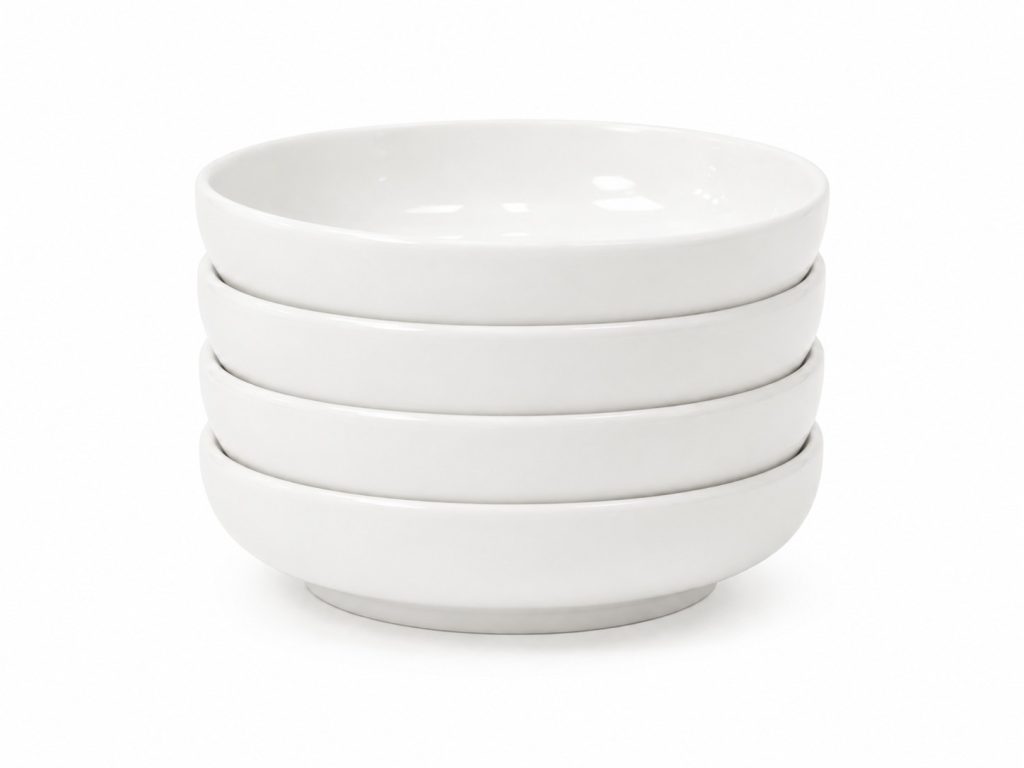 Bol creuse blanc de 22 cm - 4pcs
