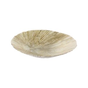 FIBER ASSIETTE DE FRUITS  | 40 CM OR-BLANC